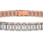 14kt Rose Gold Celine Emerald Lab Diamond Tennis Bracelet (25 Ct. Tw.) right