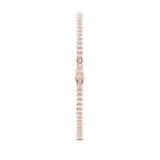 14kt Rose Gold Nemy Half Bezel Round Lab Diamond Tennis Bracelet (2 Ct. Tw.) left
