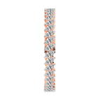 10kt Rose Gold Calvina Marquise Lab Diamond Tennis Bracelet (15 Ct. Tw.) left