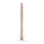 10kt Rose Gold Round Bezel Lab Diamond Tennis Bracelet (3 Ct. Tw.) left