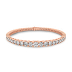 9ct Rose Gold Cecily Round Lab Diamond Tennis Bracelet (6 Ct. Tw.) front image
