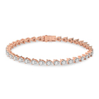 14kt Rose Gold Serene Pear Lab Diamond Tennis Bracelet (7 Ct. Tw.) front image