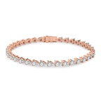 14kt Rose Gold Serene Pear Lab Diamond Tennis Bracelet (7 Ct. Tw.) side right image one