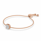 14ct Rose Gold Paula Round Fashion Bracelet (2 Ct. Tw.) standing product image one