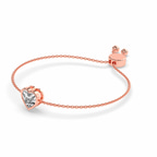 14ct Rose Gold Kyra Heart Fashion Bracelet (1 Ct. Tw.) right