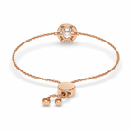 14kt Rose Gold Isabella Round Halo Fashion Bracelet (3 Ct. Tw.) side right image one