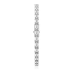 Platinum Annette Emerald Lab Diamond Tennis Bracelet (7 Ct. Tw.) left