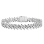 Platinum Calvina Marquise Lab Diamond Tennis Bracelet (10 Ct. Tw.) front image