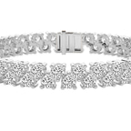 Platinum Isidora Round Double Row Lab Diamond Tennis Bracelet (4 Ct. Tw.) right
