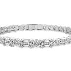 14kt White Gold Lois Multi-Shape Lab Diamond Tennis Bracelet (12 Ct. Tw.) right