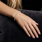 Platinum Serene Pear Lab Diamond Tennis Bracelet (3 Ct. Tw.) model
