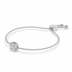 14ct White Gold Paula Round Fashion Bracelet (1 Ct. Tw.) standing product image one