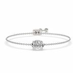 14ct White Gold Alison Oval Fashion Bracelet (4 Ct. Tw.) front image