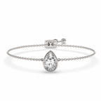 14kt White Gold Michelle Pear Fashion Bracelet (6 Ct. Tw.) front image