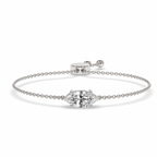 14kt White Gold Nara Marquise Fashion Bracelet (3/4 Ct. Tw.) front image