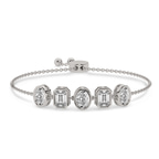14kt White Gold Alexa Multishape Fashion Bracelet (3 Ct. Tw.) front image
