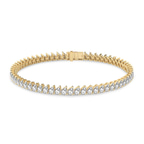 14kt Yellow Gold Lilac Pear Lab Diamond Tennis Bracelet (10 Ct. Tw.) front image