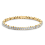 9ct Yellow Gold Everlyn Oval Lab Diamond Tennis Bracelet (25 Ct. Tw.) front image