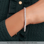 10kt Yellow Gold Everlyn Oval Lab Diamond Tennis Bracelet (4 Ct. Tw.) model