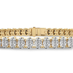 9ct Yellow Gold Everlyn Oval Lab Diamond Tennis Bracelet (25 Ct. Tw.) right