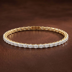 10kt Yellow Gold Aldea Oval Lab Diamond Tennis Bracelet (3 Ct. Tw.) color product image one