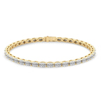 14kt Yellow Gold Aldea Oval Lab Diamond Tennis Bracelet (5 Ct. Tw.) side right image one