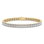 14kt Yellow Gold Celine Emerald Lab Diamond Tennis Bracelet (15 Ct. Tw.) front image