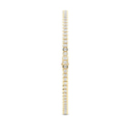 9ct Yellow Gold Nemy Half Bezel Round Lab Diamond Tennis Bracelet (2 Ct. Tw.) left