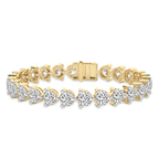 10kt Yellow Gold Anahita Round Lab Diamond Tennis Bracelet (20 Ct. Tw.) front image