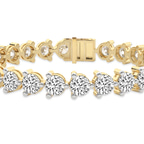 10kt Yellow Gold Anahita Round Lab Diamond Tennis Bracelet (20 Ct. Tw.) right