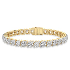 9ct Yellow Gold Aelia Round Lab Diamond Tennis Bracelet (2 Ct. Tw.) front image