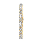 9ct Yellow Gold Aelia Round Lab Diamond Tennis Bracelet (2 Ct. Tw.) left