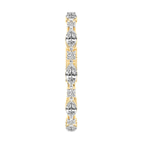 10kt Yellow Gold Basilia Marquise and Round Lab Diamond Tennis Bracelet (20 Ct. Tw.) left