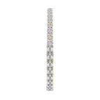10kt Yellow Gold Clemencia Emerald and Round Lab Diamond Tennis Bracelet (25 Ct. Tw.) left