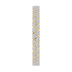 9ct Yellow Gold Isidora Round Double Row Lab Diamond Tennis Bracelet (4 Ct. Tw.) left
