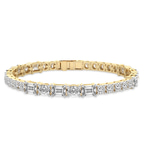 10kt Yellow Gold Lois Multi-Shape Lab Diamond Tennis Bracelet (7 Ct. Tw.) front image