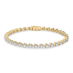 14kt Yellow Gold Serene Pear Lab Diamond Tennis Bracelet (3 Ct. Tw.) side right image one