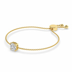 14ct Yellow Gold Paula Round Fashion Bracelet (1 Ct. Tw.) standing product image one