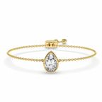 14ct Yellow Gold Michelle Pear Fashion Bracelet (3/4 Ct. Tw.) front image