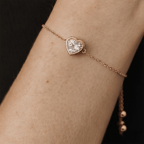 14kt Yellow Gold Kyra Heart Fashion Bracelet (2 Ct. Tw.) model image two