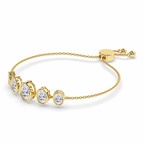 14kt Yellow Gold Sophie Oval Five Stone Fashion Bracelet (4 Ct. Tw.) right