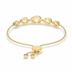 14kt Yellow Gold Mia Five Stone Pear Fashion Bracelet (5 Ct. Tw.) left