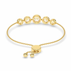 14kt Yellow Gold Millie Five Stone Round Fashion Bracelet (6 Ct. Tw.) side right image one