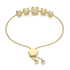 14kt Yellow Gold Daisy Five Stone Emerald Fashion Bracelet (5 Ct. Tw.) side right image one