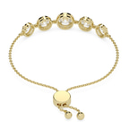 14kt Yellow Gold Lyna Five Stone Round Halo Fashion Bracelet (3 Ct. Tw.) left