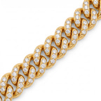 10kt Yellow Gold Aureon Cuban Link Bracelet (4 Ct. Tw.) left