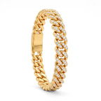 10kt Yellow Gold Aureon Cuban Link Bracelet (4 Ct. Tw.) right
