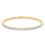 9ct Yellow Gold Darcy Round Lab Diamond Tennis Bracelet (7 Ct. Tw.) front image
