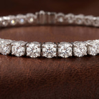10kt Yellow Gold Darcy Round Lab Diamond Tennis Bracelet (7 Ct. Tw.) color product image one