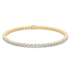 9ct Yellow Gold Darcy Round Lab Diamond Tennis Bracelet (7 Ct. Tw.) side right image one